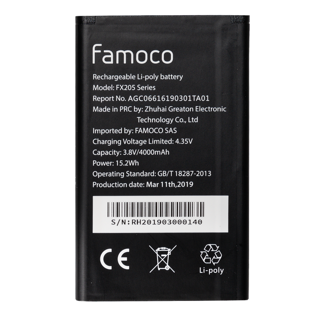Battery - FB40001 (FX205SE & FP20x 3G)