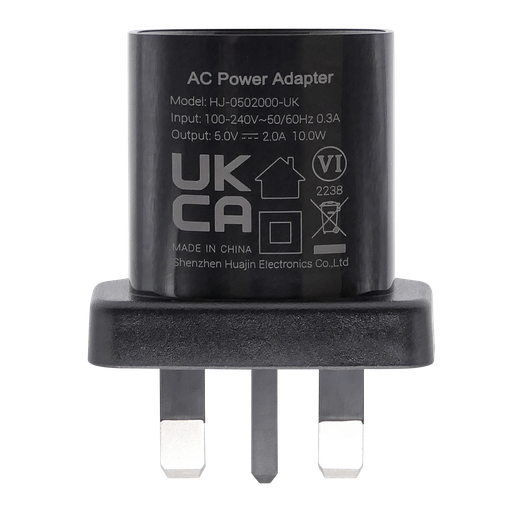 [ACC/CHG/FX205UK] UK-Charger Black 2A